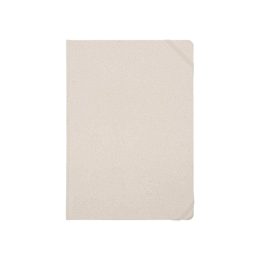 House Doctor Notizbuch Journal beige A4 mit Stoffeinband und Hardcover blank - Bild 1