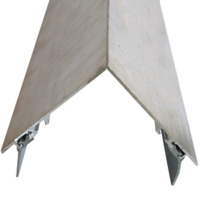 Alu-Firstprofil Friedrich von Lien AG in Silber Mill Finish mit vormontierten Dichtungen, B/T: 125 x 125 mm - Bild 1