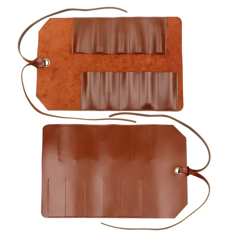Multifunktionale Leder-Werkzeugtasche zum Aufrollen für Gravurwerkzeuge, Messer und Holzbearbeitung in Schwarz oder Braun - Bild 3