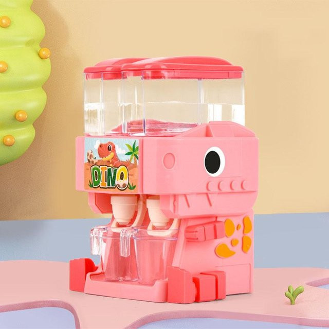 WIKHOSTAR Dinosaurier Dual Wasser Dispenser Spielzeug, Rosa / Pink, Blau - Bild 1