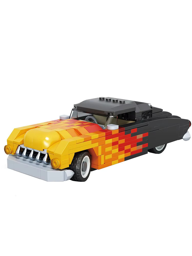 AMAZINGBLOKS Retro-Muscle-Car-Modell, Baukasten, 488 Teile, ab 14 Jahre - Bild 7