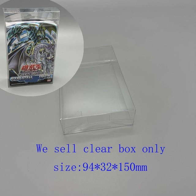 xunbeifang PET-Box für YuGiOh SD25 TCG Strukturdeck Blue-Eyes Ultimate Dragon, transparente Schutzhülle für deine Sammlung - Bild 1