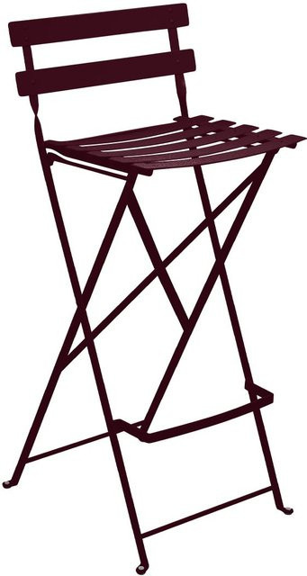 Fermob Bistro Barhocker aus Metall in Rot für Garten, Balkon und Terrasse - Bild 1