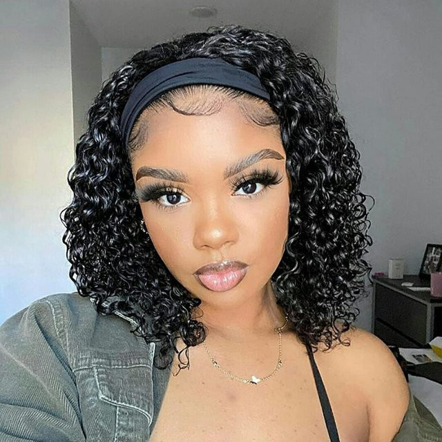 Suri Hair Stirnband-Perücke, 30,5 cm, synthetische tiefe Wellen, natürliche Farbe - Bild 1