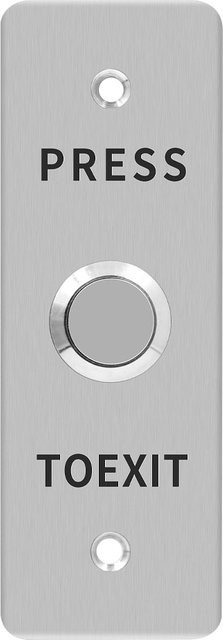 LUCKING DOOR Wasserdichter Türöffner-Druckknopf aus Edelstahl in Silber, IP65 Schutzklasse - Bild 1