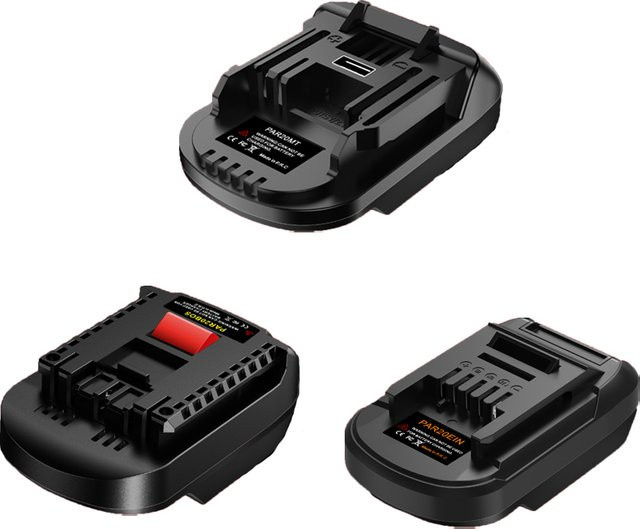 Alasicka Batterie Adapter für Parkside 20V Li-Ion Batterien kompatibel mit Bosch und Makita 18/20V Akku-Werkzeugen - Bild 1