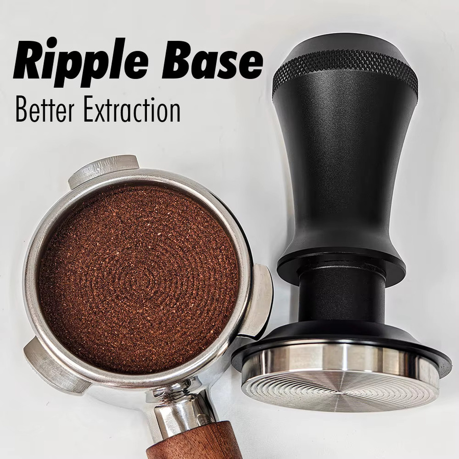 PERFFEE Kaffeestampfer Set mit WDT-Werkzeug und Tampermatte in Schwarz, Espresso-Zubehör für 51 mm, 53 mm, 54 mm und 58 mm - Bild 3