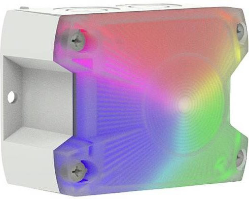 Pfannenberg Signalleuchte LED PY L-S 10-60 DC RGBW in Grau und Weiß mit Dauer-, Blink- und Blitzlicht - Bild 1