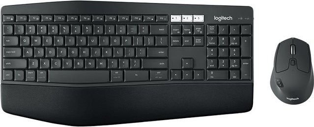 Logitech MK850 Performance Tastatur- und Maus-Set in Schwarz mit Bluetooth und 2.4 GHz USB-Verbindung (US International QWERTY) - Bild 1