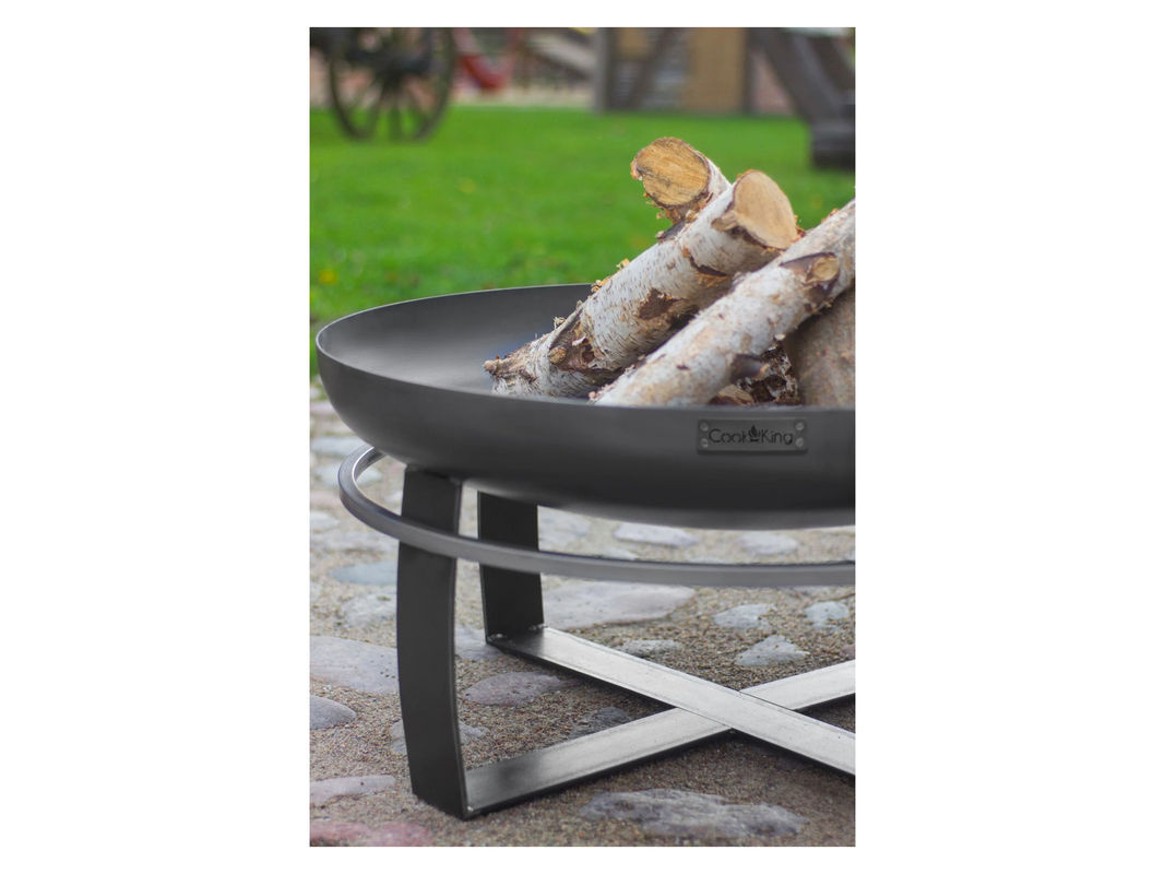 CookKing Feuerschale Viking mit umlaufendem Tragegriff, Schwarz, Durchmesser: 80 cm, Höhe: 36 cm - Bild 2