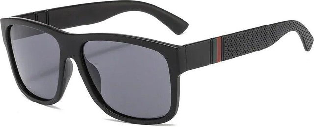 Aoseides Sonnenbrille Square, Unisex, Vollrand, Kunststoff, schwarz, polarisiert - Bild 1