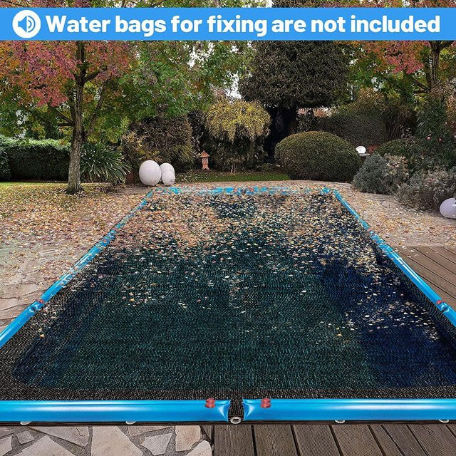 Schutznetz für Swimmingpool und Teich als feinmaschiges Laubschutznetz in Schwarz - Bild 1