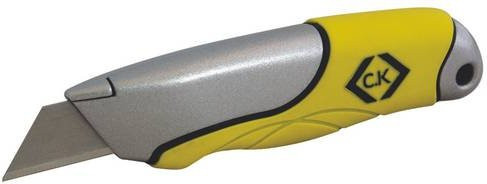 C.K T0957-2 Cutter mit 18mm Snap-Off Klinge und Softgriff in Gelb - Bild 1