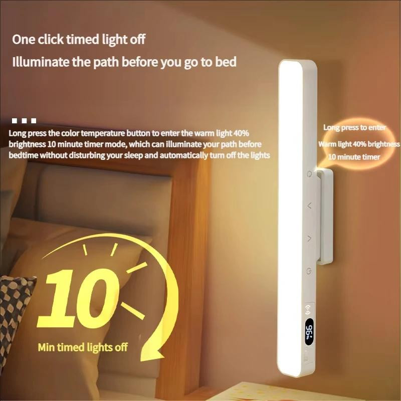 YJMP Super Lighting Intelligente LED Touch Tischlampe mit Fernbedienung, Magnetische Wiederaufladbare Schreibtischlampe mit 2000mAh Akku, Bunt, ideal für Schreibtisch, Schrank, Nachttisch oder Spiegel - Bild 3