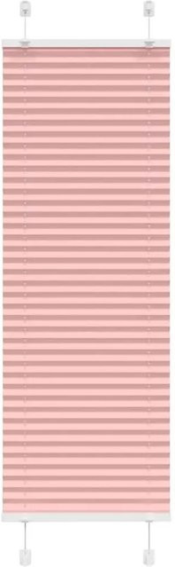 vidaXL Plissee Rosa semi-transparent aus Polyester B: 50 cm, H: 100 cm - Bild 1