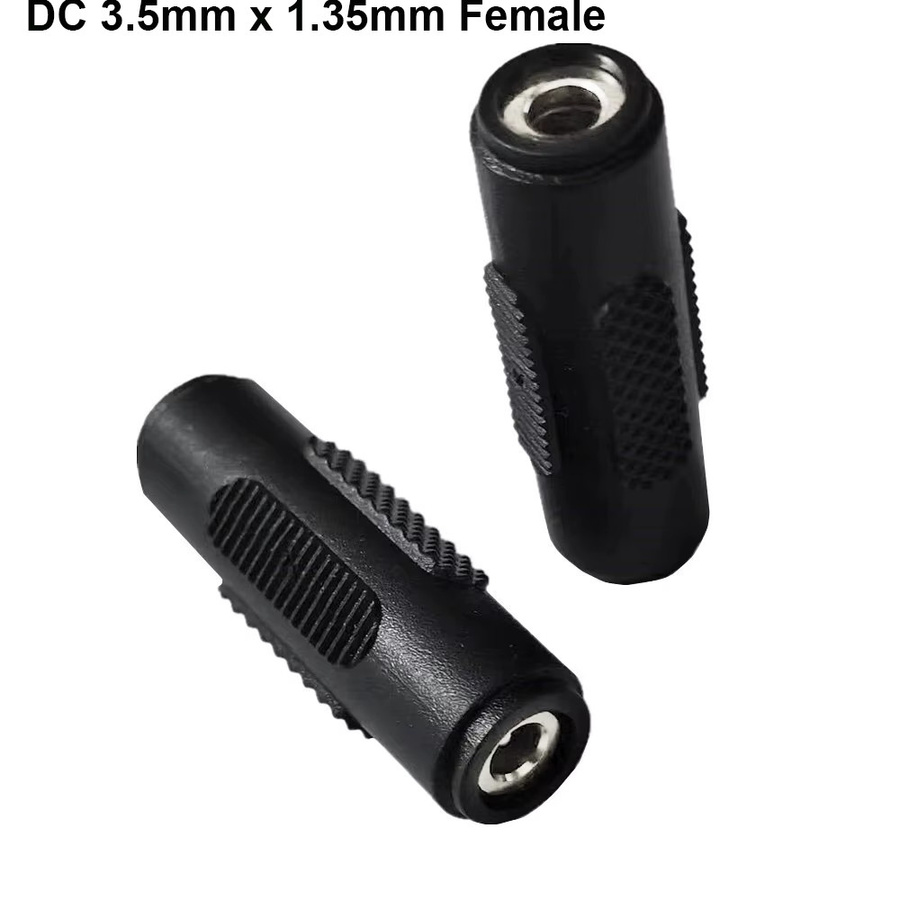 UpperFu DC-Stromanschlussadapter Buchse zu Buchse, 3,5mm x 1,35mm, Schwarz - Bild 3
