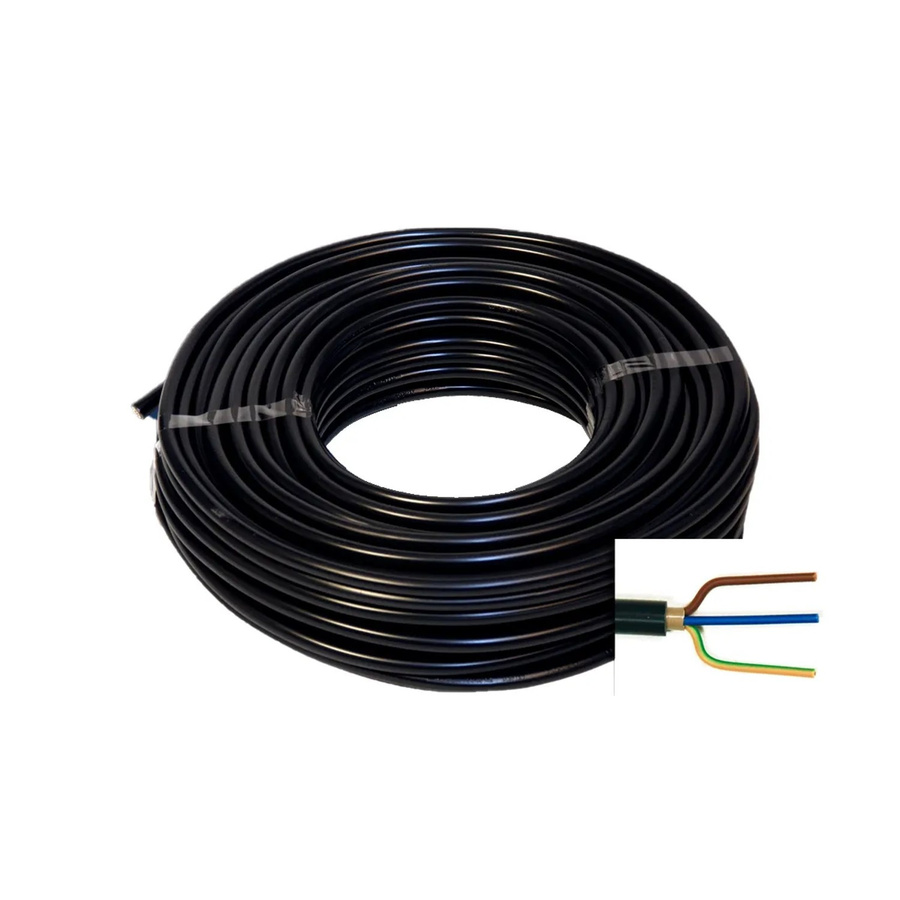 Emskabel Erdkabel NYY-J 3 x 2,5 mm² Schwarz 25 m - Bild 2
