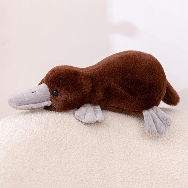 Schnabeltierpuppe Plüschtier, Braun, 39cm - Bild 1