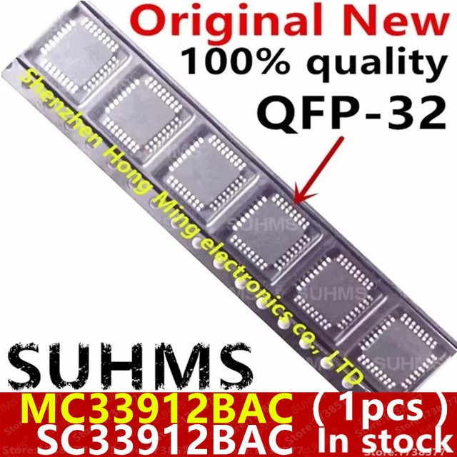 SUHMS MC33912BAC QFP-32 Mikrocontroller in Silber - Bild 1