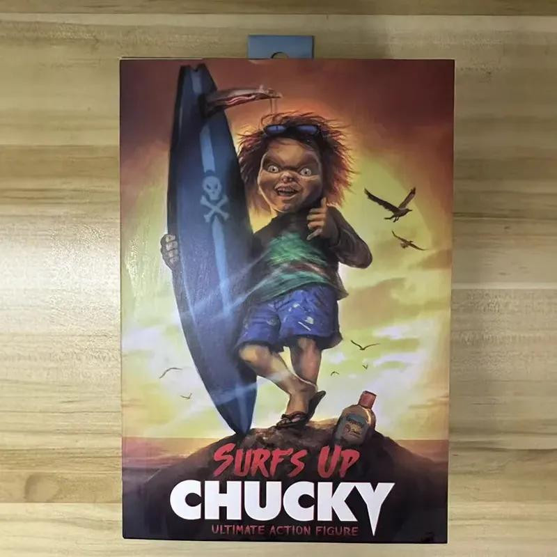 Chucky Actionfigur Surfen mit Surfbrett und Strandtuch Zubehör - Bild 3