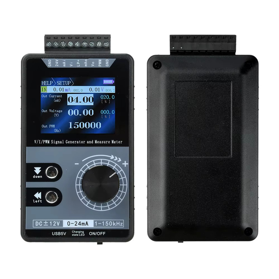 Gaqqee PWM-Impulssignalgenerator mit 2-Zoll-Farbbildschirm und Typ-C-Anschluss, Schwarz, 0-20mA, 4-20mA, 0-10V - Bild 4
