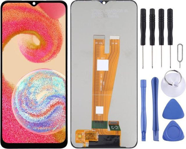 Samsung Galaxy A04 SM-A045F LCD-Bildschirm mit Digitizer-Vollmontage in Schwarz - Bild 1