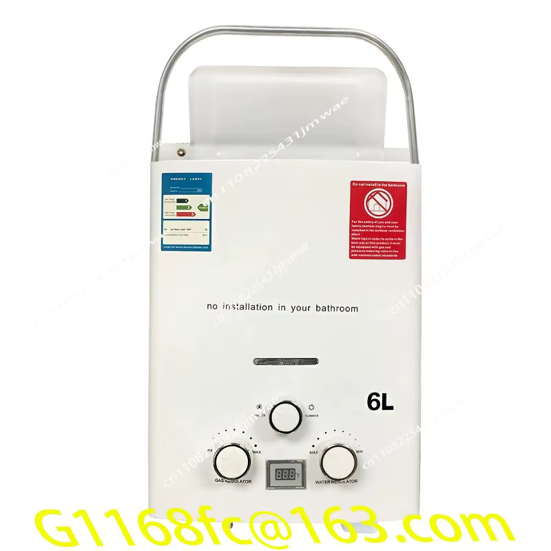 Outdoor Camping Warmwasserbereiter 6L mit Duschkopf für Auto, LKW und Zelt - Bild 2