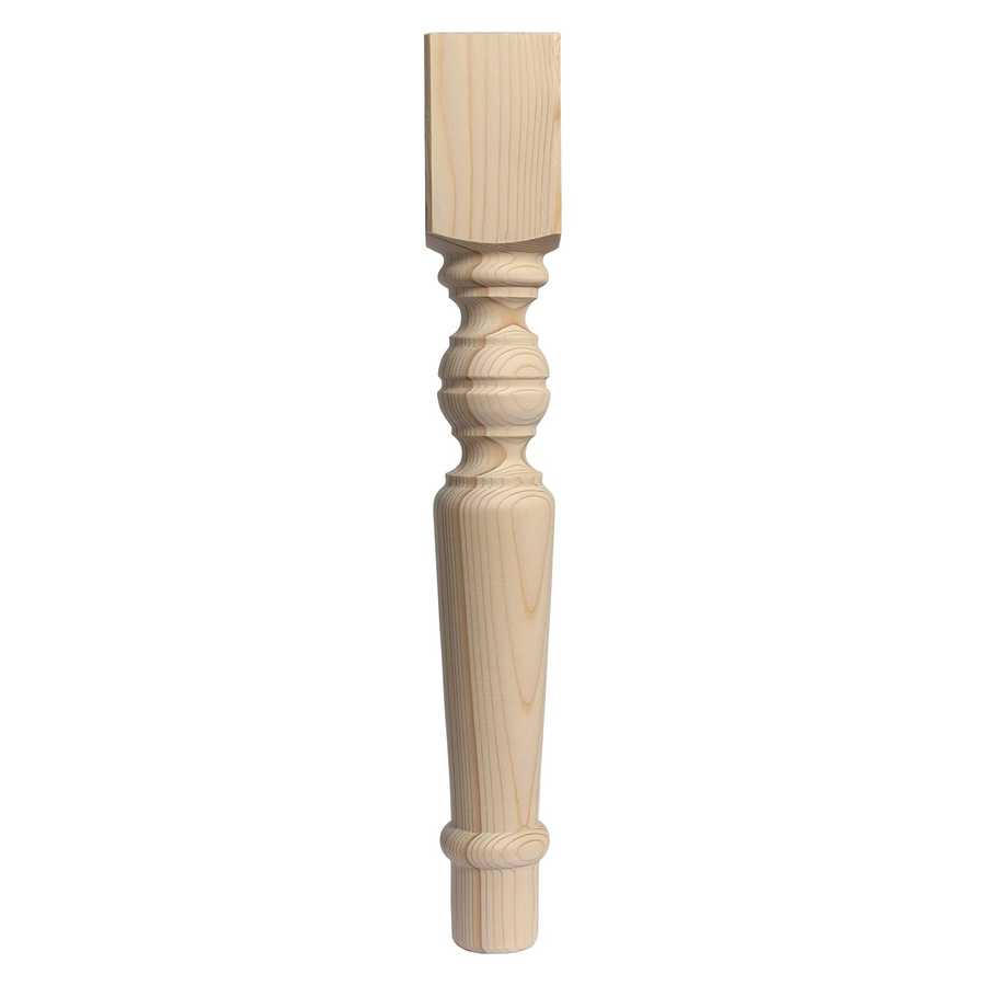 Rustikaler Tischfuß aus Buche von Dieda in Braun und Beige, Höhe: 73 cm - Bild 2