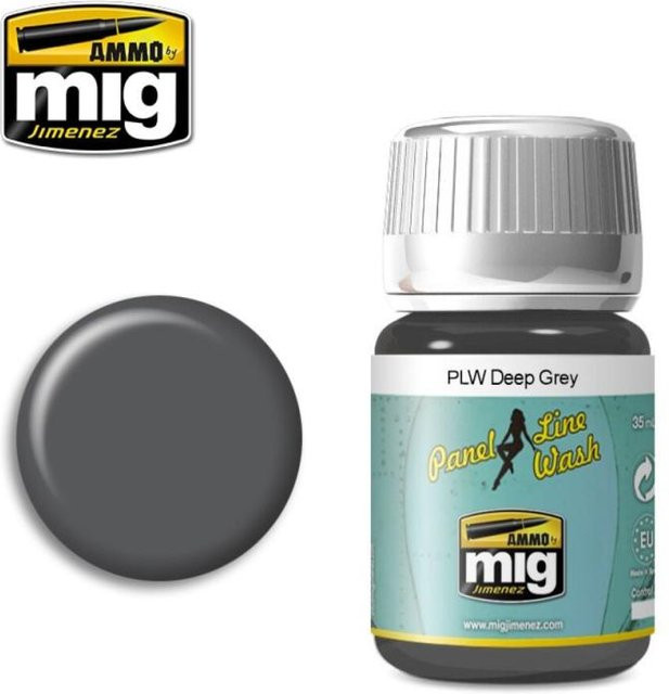 AMMO by MIG Jimenez Panel Line Wash, Deep Grey, Grau - Bild 1