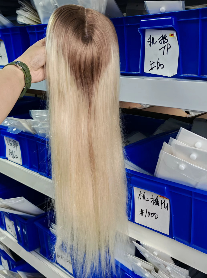 Moresoo Echthaar-Clip-in-Haarteil für Damen, 50,8 cm, 150 % Dichte - Bild 3
