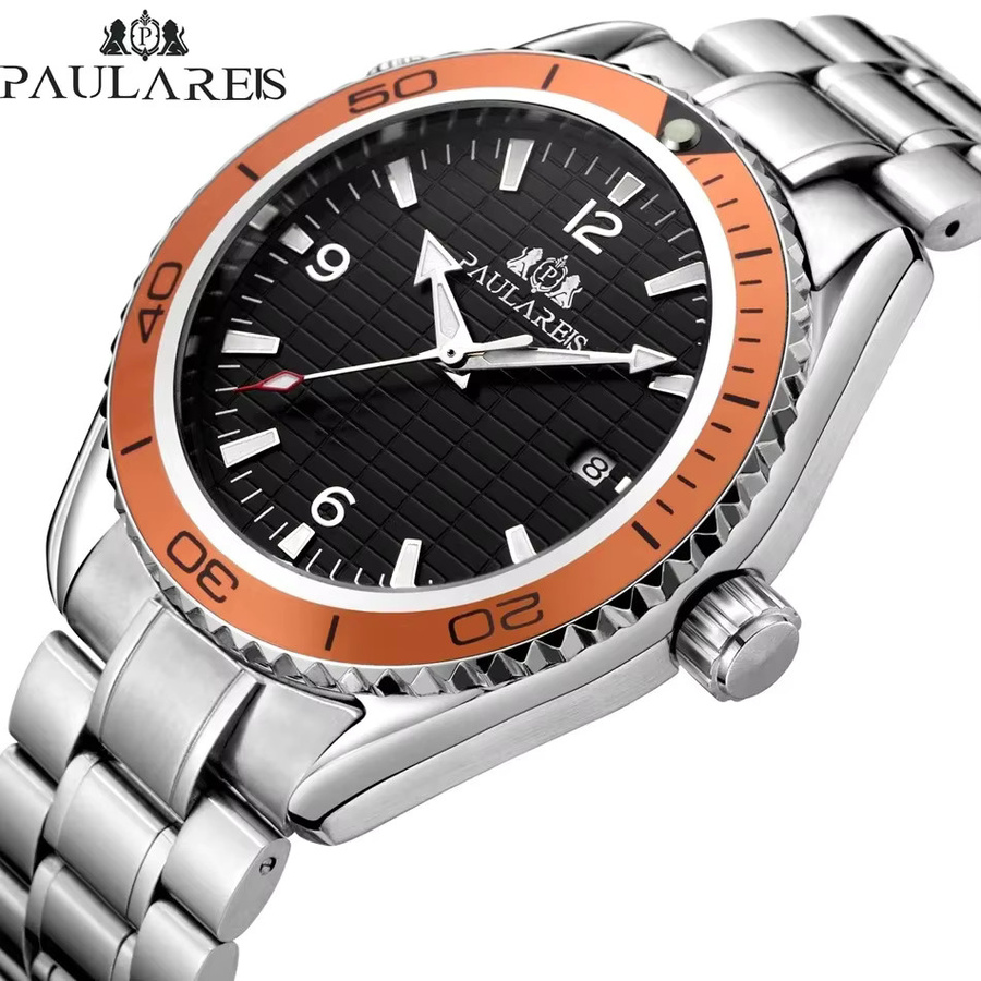 PAULAREIS P Armbanduhr Automatik, Edelstahl, Silber, Herren - Bild 2