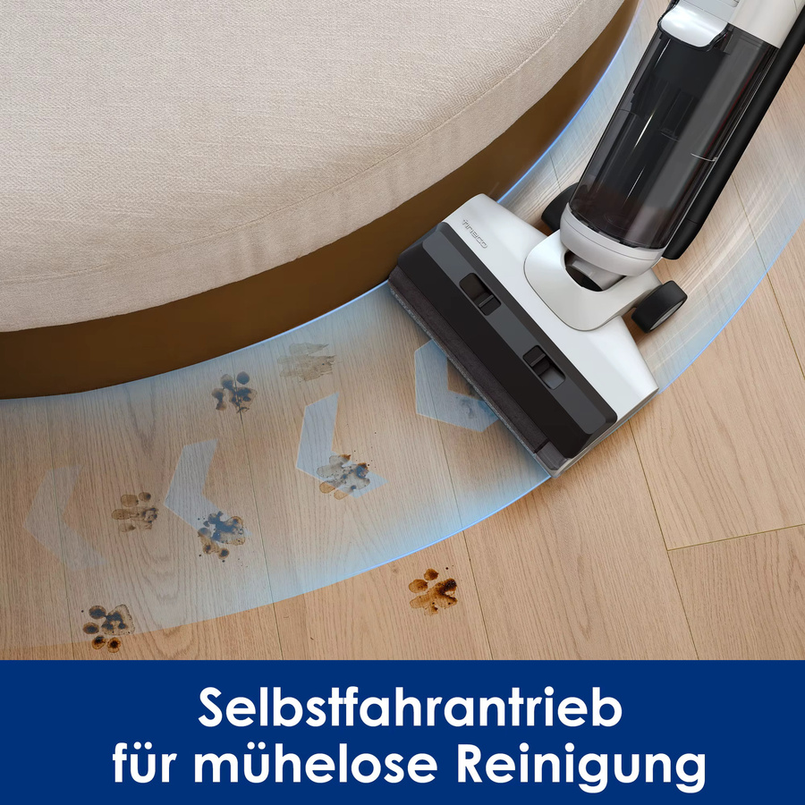 Tineco iFLOOR 5 Breeze Complete Akku-Nasstrockenstaubsauger und Wischsauger mit Kantenreinigung, Blau - Bild 6
