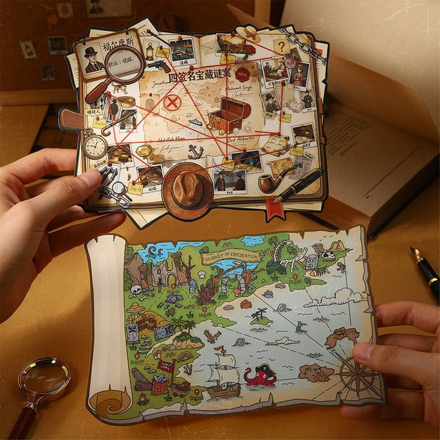 Explorer's Notebook Series Vintage Scene Sticker Pack YCDBTH Kawaii Aufkleber für Journal Decoration Multicolor - Bild 1
