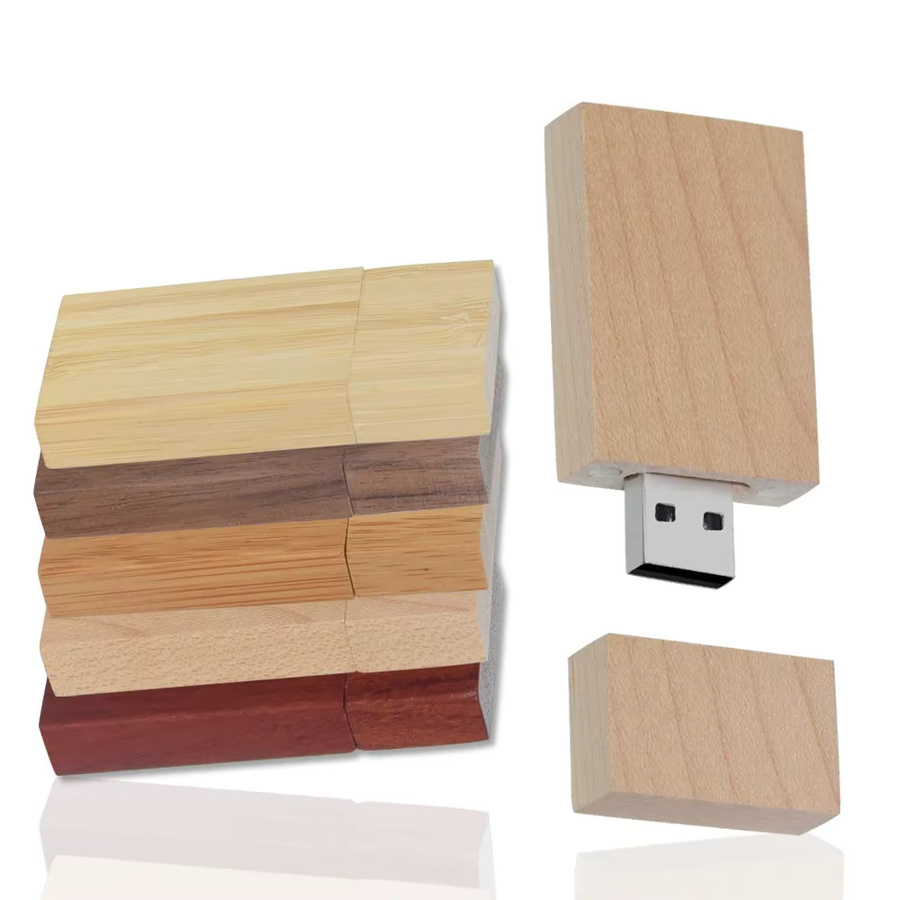 JASTER USB Flash Drive 3.0 Memory Stick aus Holz in Braun mit Aufbewahrungsbox - Bild 3