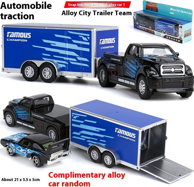 Maisto Alloy City Cargo Trailer, Modellspielzeugauto, Metall - Bild 1