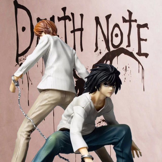 Bandai Death Note Anime Figur Yagami Licht und L als Sammelmodell Dekoration, Höhe: 22 cm, Multicolor - Bild 1