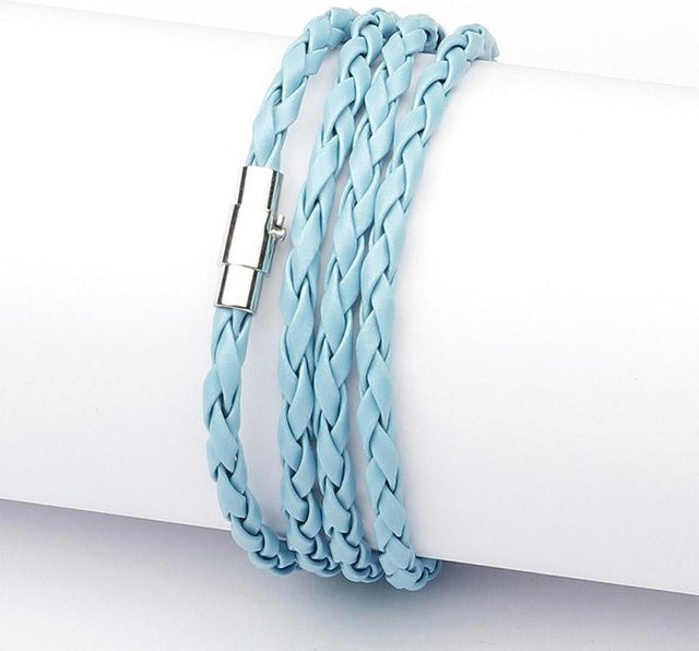Ruijin Armband, Pu Leder, hellblau, Unisex - Bild 1