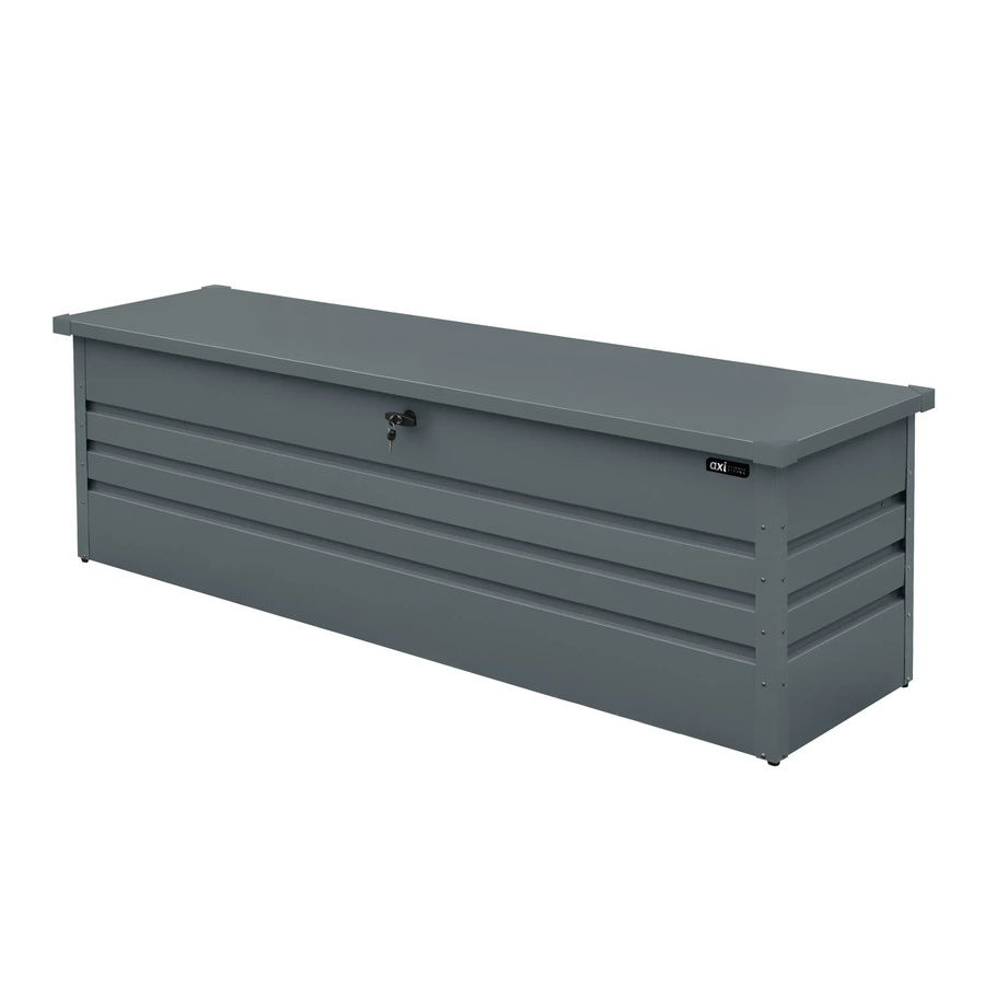 Axi Gartenbox Miles Outdoor Living aus Metall in Anthrazit, B/H/L: 82 x 75 x 185 cm - Bild 2