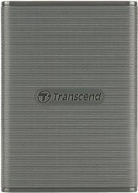 Transcend ESD360C Externe SSD 1TB mit USB 3.2 Gen 2x2 und USB-C Anschluss, 256-Bit-AES Verschlüsselung, Grau - Bild 1