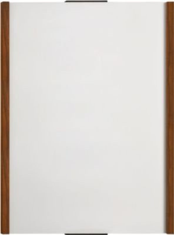 moedel Wandschild LMH DIN A4 Hochformat Holzrahmen mit Kappen in Silber und Nussbaum, B: 22,2 cm, H: 29,7 cm - Bild 1