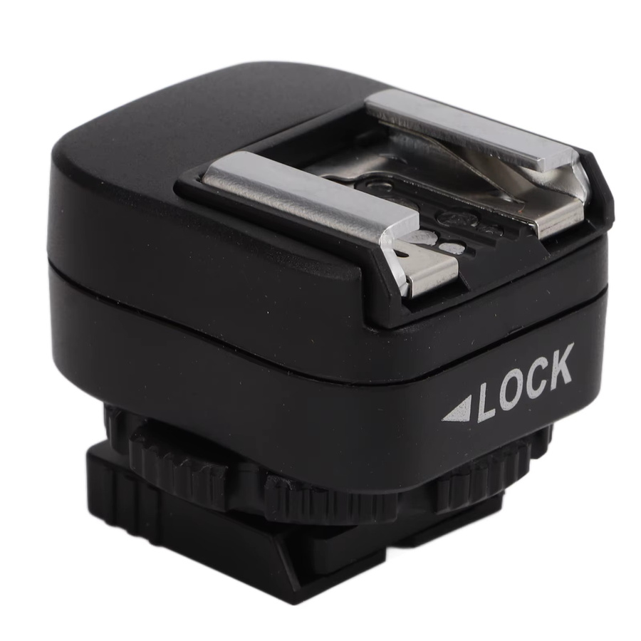 Nikon Blitzschuh-Adapter TF-334 in Schwarz mit zusätzlichem PC-Synchronisationsanschluss für A73-Kameras - Bild 3