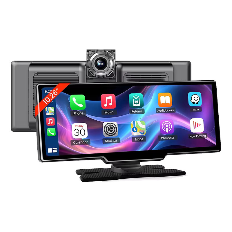 Develuck 4K Dash Cam mit 10,26 Zoll Display, Android Auto und Apple CarPlay, Automotive Intelligenz System mit Rückfahrkamera, Schwarz - Bild 7
