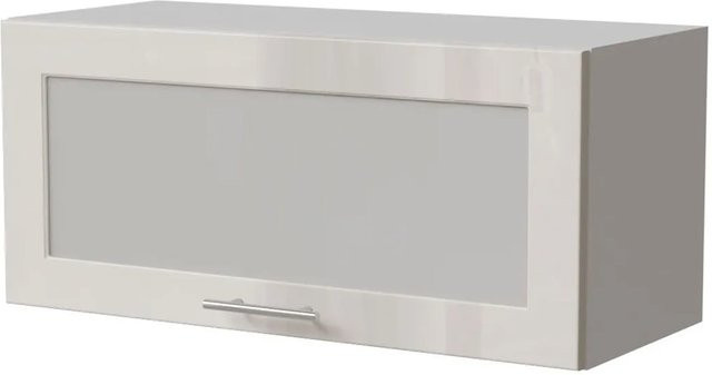Feldmann-Wohnen Klapphängeschrank Brerra W4BS/80 WKF in Weiß Creme Hochglanz, B/T/H: 80 x 32,5 x 36 cm - Bild 1