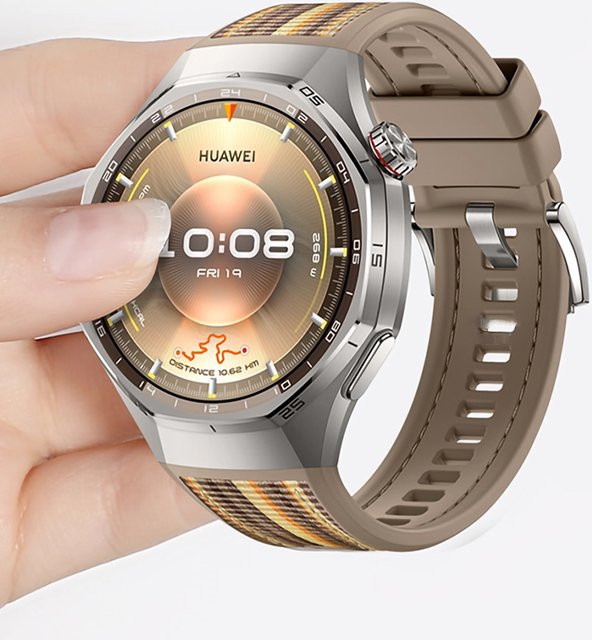LCAPLE Uhrenarmband für Huawei Watch GT 6 Pro, Silikon, Schwarz, Unisex - Bild 1