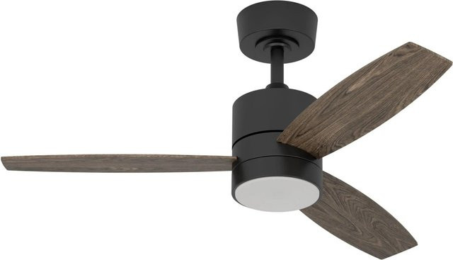 Eglo LED-Deckenventilator Mandaree in Schwarz und Holz mit Fernbedienung und Timer, Durchmesser: 106 cm - Bild 1