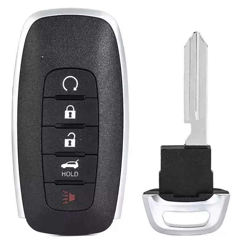 Keyecu Smart-Remote-Key 4-Tasten Näherungsschlüssel für Nissan Kicks Rogue Pathfinder 2022 2023 2024, 433 MHz 4A, Schwarz - Bild 4