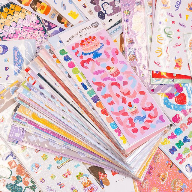 Kawaii Cartoon Aufkleber Set für Handbuch Collage und DIY Briefpapier von Anime Worlds Store, Mehrfarbig - Bild 1