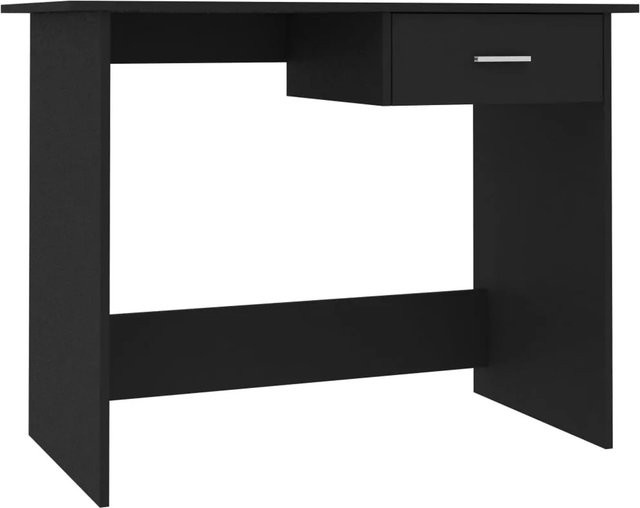 vidaXL Schreibtisch in Schwarz aus Holzwerkstoff, modern, B/T/H: 100 x 50 x 76 cm - Bild 1