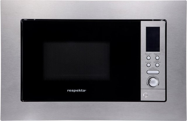 Respekta Einbau-Mikrowelle MW 800 mit Grill-Funktion in Edelstahl Silber, B/H: 59,5 x 38,8 cm - Bild 1