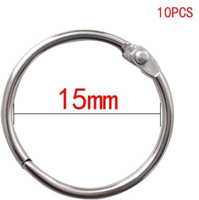 Yiran Furniture Metall-Ringbuch-Binden für DIY-Alben und Bürobindungen, Farbe: Silber - Bild 1